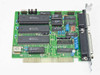 Dynova 6x5x1 Serial Parallel I/O ISA card – top component side showing UMC UM82450 and UM6C11 chips, ST logic ICs, and ISA edge connector