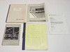 ISR Spraycool included documentation — Fluke Hydra manuals (two editions), ISR instruction binder, Hydra Logger software manual, handwritten configuration notes, and ISR correspondence letter