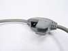 Metrologic MS9540 cable inline connector detail showing DC power pass-through connector