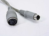 Metrologic MS9540 53002B KB wedge cable connectors — female AT (5-pin DIN) and male PS/2 (6-pin Mini-DIN)