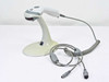 Metrologic MS9540 VoyagerCG barcode scanner on stand with AT-to-PS/2 KB wedge cable laid out in front