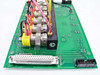 Side angle view of Dison AMC206 board showing Clippard ETO-3M solenoid valve row, DB-37 connector on right edge, and small IDC header connector