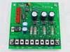 Dison AMC169 REV A Vacuum Control Board PCB front component side showing terminal block labeled +18V GND 220VAC 110VAC OVERTEMP, optocouplers, capacitors, resistors, and red connector headers