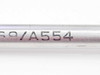 Micro Weld A554 stainless steel shaft label showing engraved model designation A554