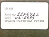 IBM 11F5712 label showing part number 11F5712, date 06-1989, Made in Italy by IBM, PLT 930