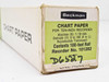 Beckman 101282 Chart Paper box end label showing specs: 100-foot roll, 1/10-inch abscissa, ordinate 0–100, reproducible translucent, reorder number 101282
