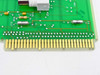 Close-up of upper gold-finger edge connector area on Siemens TMDC Card showing component detail