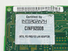 Intel CINF9200B label close-up — Certified by Intergraph, model CINF9200B, Intel PCI PRO/100 LAN Adaptor