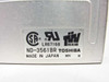 Toshiba ND-3561BR label close-up showing model number, CSA LR67168, UL, and TÜV Rheinland certifications, Made in Japan