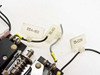 Micro Switch 9125 wire lead labels close-up — three labeled leads: S5A-NO (normally open), S5-NO (normally open), and S5-COM (common)