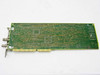 Wang 9454 ISA network card – solder/bottom side showing PCB traces and unpopulated IC pads