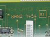 Wang 9454 PCB close-up showing silkscreen label 'WANG 9454 R1' and board revision marking
