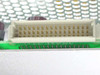 Cabletron 9C406 board edge connector close-up showing large multi-pin white connector on green PCB