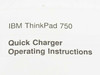 IBM Quick Charger (ThinkPad 750)