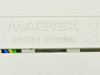 MagTek label closeup showing brand name and Patent Pending marking on underside of reader