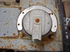 Close-up of adjustable speed dial on GE variable speed motor — labeled 'Adjust Only When Running' with numbered scale