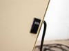 Close-up of rocker power switch on side panel of Multiplex light box — rust and corrosion along housing edge