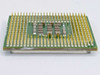 Intel Celeron D SL7NV Socket 478 CPU — angled side view showing gold pins and edge profile