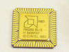 AMD R80286-16/S close-up of gold ceramic top showing R80286-16/S model number, H 843AFH7 date code, and Intel 1982 license marking