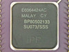 Intel Pentium BP80502133 SU073 CPU — close-up of processor cap showing markings: E6064424AC, MALAY CY, BP80502133, SU073/SSS, and iPP logo