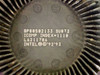 Intel Pentium BP80502133 SU073 CPU — top of radial heatsink showing printed markings: BP80502133 SU073, ICOMP INDEX=1110, L6211706, INTEL © '92 '93