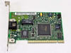 Compaq 323553-001 Intel NC3121 PCI 10/100 network card — component side showing Intel controller chip and Pulse transformer