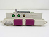 Compaq 304866-001 caddy front panel — showing Compaq logo, 9.1 GB Wide-Ultra SCSI 10,000 RPM label, green and amber LED indicators, and purple ejector handles