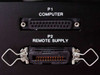 Delsa 440SX rear panel lower section showing P1 Computer DB-25 connector and P2 Remote Supply multi-pin connector