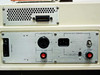 Rear electrical panel — Illuminator 110VAC 1A XLR-style connector, IEC AC power inlet, AC SELECT switch (3A/6A), ON/OFF power toggle, and TESTER edge connector port