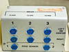 Inker connector panel — six blue multi-pin CLASS 1/2/3 inker connectors arranged in two rows with EDGE SENSOR ports 1 and 2; orange caution label reads 'CAUTION: 24 VOLT INKERS ONLY'