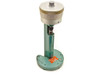 Brown & Sharpe 583 Hite-Set precision height tool setter — full front view showing green cast iron horseshoe base, vertical column, and micrometer head on top