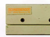 Schneeberger label closeup reading SCHNEEBERGER CH-4914 Rondal RF on the side of the linear slide