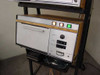 SKI Smith Kline Ekoline 2022 recorder/printer module – front panel showing Record, Liqueifier, Power indicator lights, Intensity knob, MHz and Multiplier selectors, and paper tray