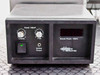 Sonotek spray nozzle power controller front panel showing Coarse and Fine power adjust knobs, Analog Output jack, power switch with green LED, and Nozzle Power/Watts digital display