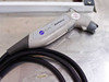 Ion Systems AirForce ionizer nozzle/gun with hose attached, showing Ion Systems logo and Not Calibrated sticker