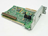 Apple 820-0972-A G3 Mac PowerPC PCI Sound Card – angled view of component side showing PCB, chips, and rear bracket with dual 3.5mm audio jacks