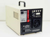 Luxtron 755 HG Fluoroptic Thermometer – rear panel view showing rating label, power switch, cooling fan, analog outputs, IEEE digital output connector, and RS-232 port