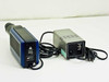 RCA TC5002 Micro-Mac Chroma camera and TC5001PS power supply rear view showing Video Out BNC and Standby connectors on power supply
