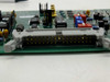 Guzik 302820 Preamp V PCB card close-up of high-density gold-pin multi-pin edge connector with white plastic housing