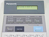 Panasonic Panafax UF-770 LCD control panel showing ON LINE RCV status, indicator LEDs, and function buttons including MEMORY, FUNCTION, DIRECTORY SEARCH
