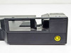 Lenovo ThinkPad Mini Dock Type 2505 – right side view showing DC power jack with yellow ring and docking arm detail