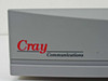 Cray Communications logo close-up on front panel of MR-1010 MatchBox Router