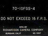 Richardson Camera 70mm Animation Film Motion Picture Projection Movement 70-10FG