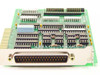 Dison AMC167 Rev B serial card – angled view of component side highlighting 36-pin D-sub connector and DIP IC array