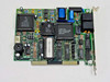 Zoom X5H1-1080K FC96/24 8-bit ISA fax modem card – top component side showing Rockwell main chipset and board layout