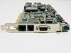 Cubix A4010 AMD Am486 DX2-66 server processor card – angled bracket view showing 2 RJ ports, DB9 serial, and BNC connector
