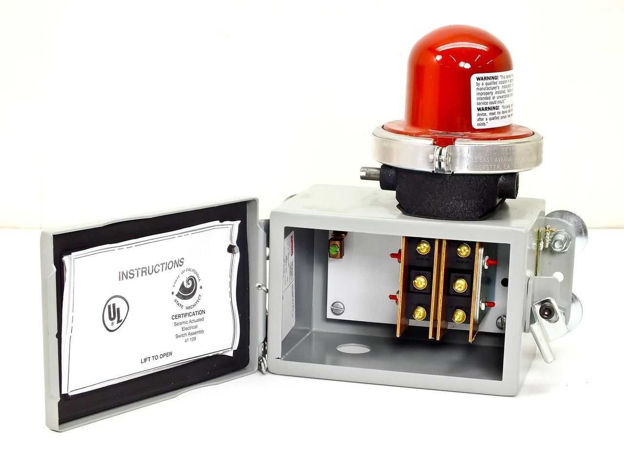 Pacific Seismic Products 510 Seismic Actuated Electrical Shut Off Switch