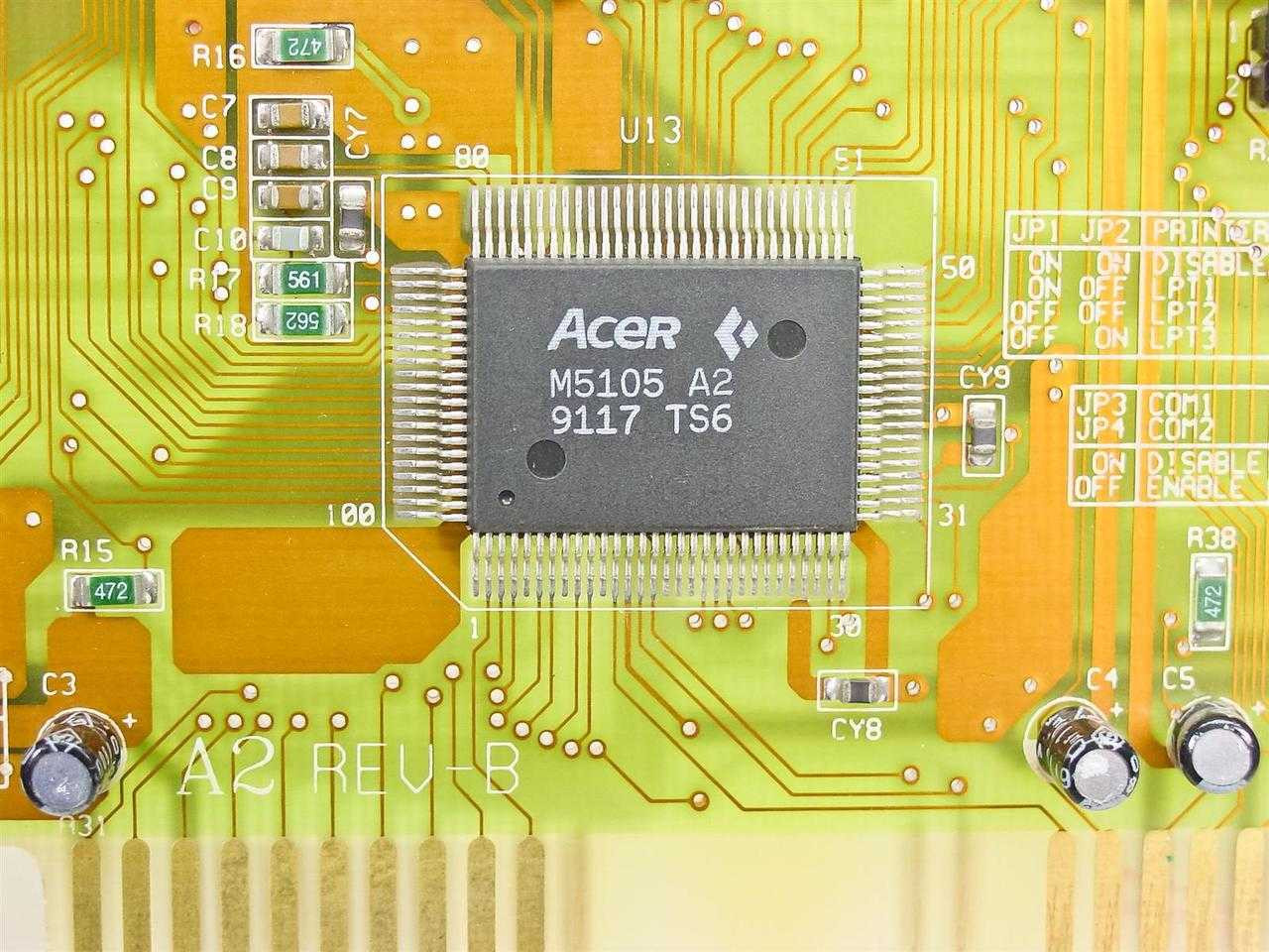 Acer M5105 A2 ISA Super I/O Controller Card 1991