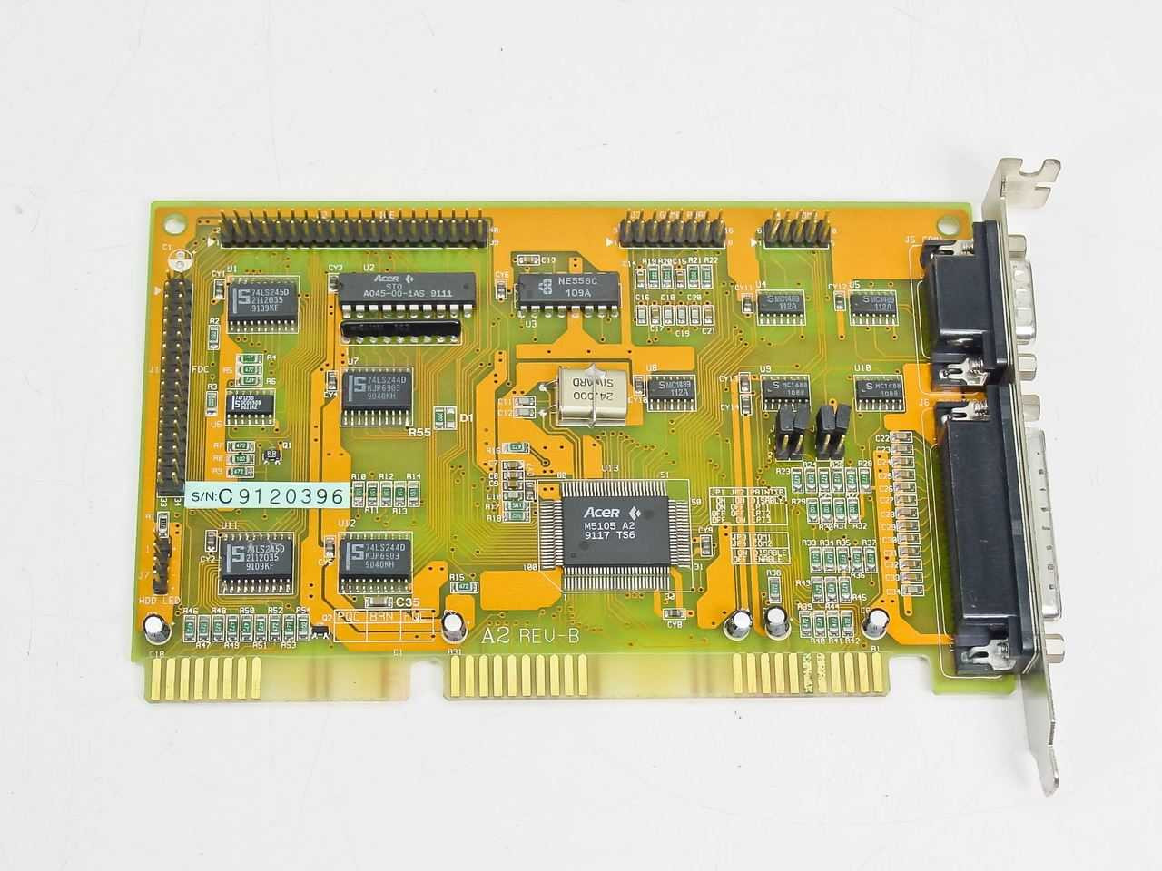Acer M5105 A2 ISA Super I/O Controller Card 1991