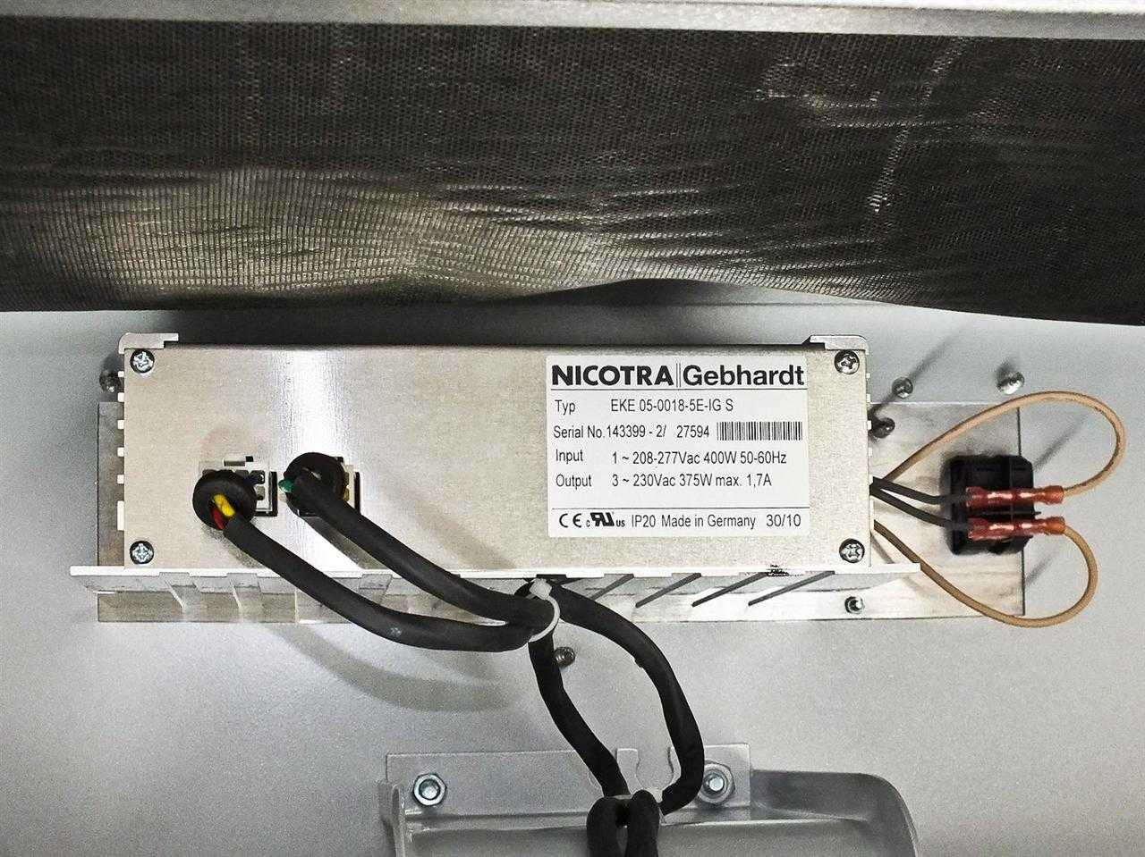 Nicotra Gebhardt RHP 1212-240-EC90 Clean Room FFU w/Camfil 44